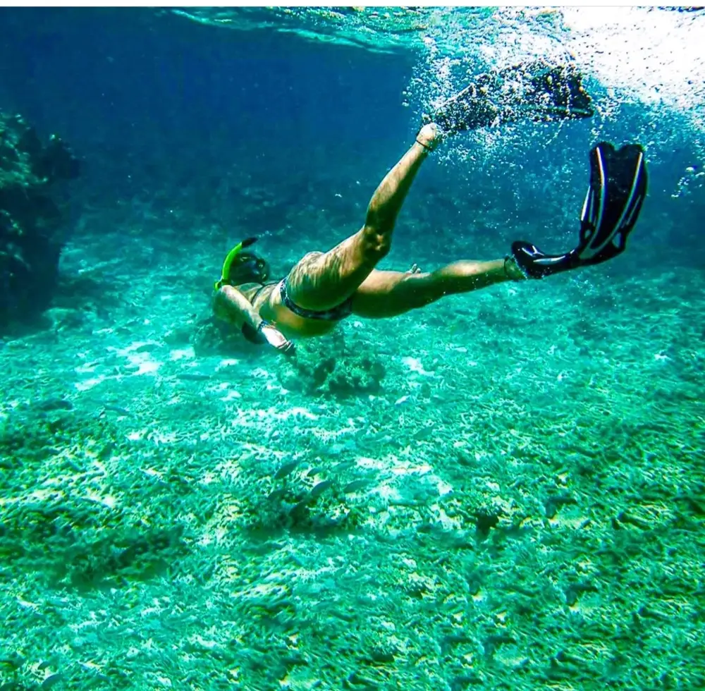 Scuba diver underwater during a Koh Mak diving trip