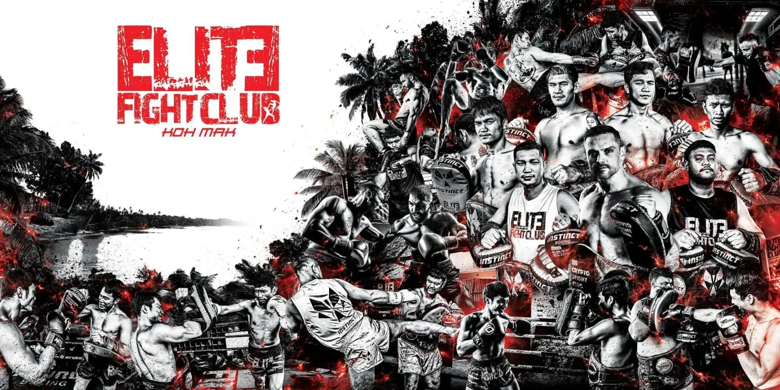 Elite Fight Club Koh Mak — Muay Thai trainers and fighters poster