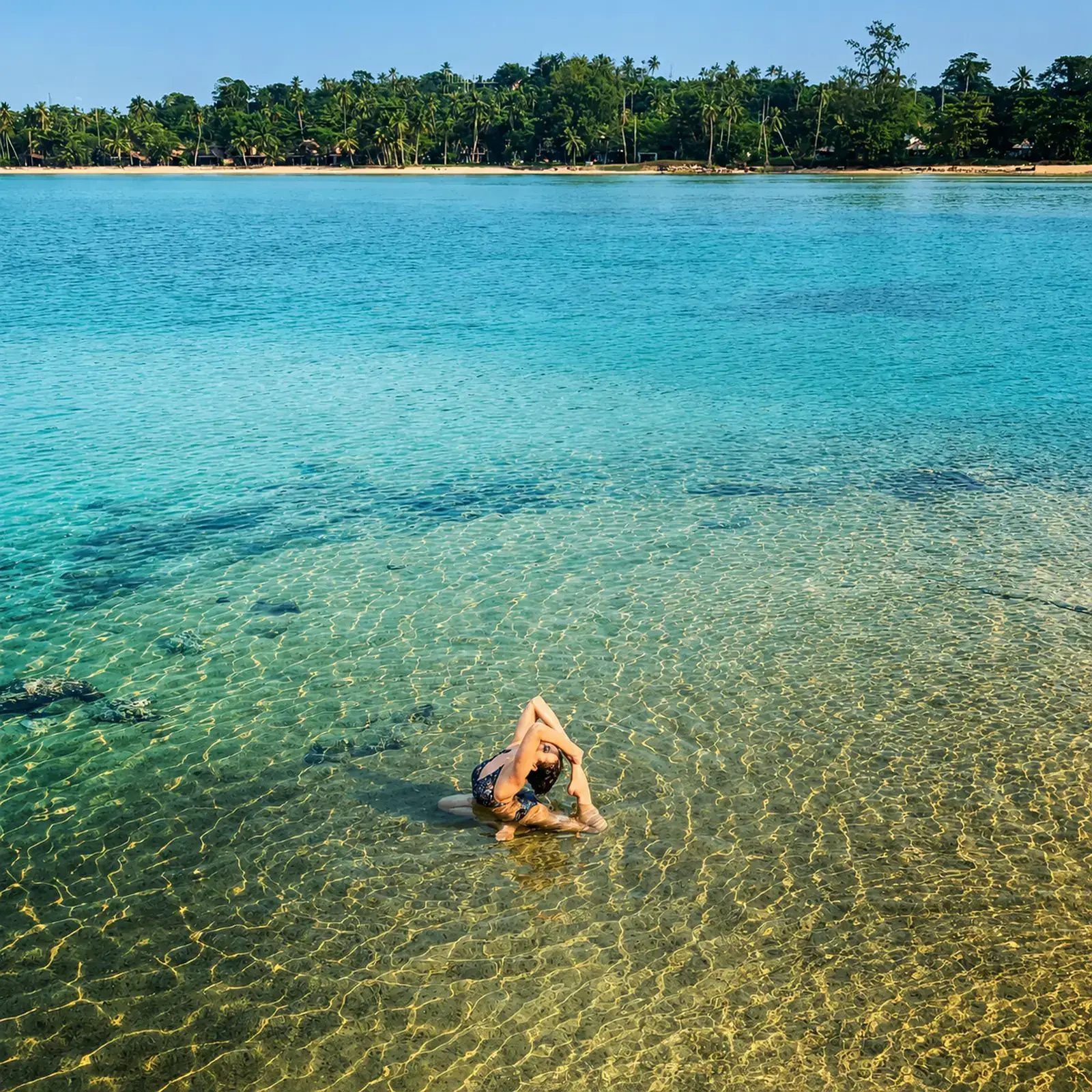 Peaceful water yoga and wellness on Koh Mak