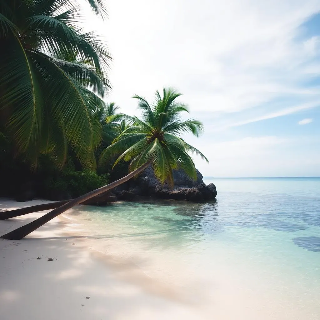 Secluded palm-fringed cove at Ao Pra, Koh Mak